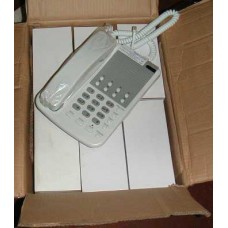 BOX OF 6 VIPER EASY ROUTE TELEPHONE WHITE/GREY COMPLETE WITH WALL MOUNTING BRACKET RETAIL [P/N VP3025]