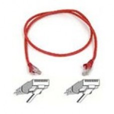 RED 3 METRE CAT 6 RJ45 SHIELDED CABLE W/BOOTS