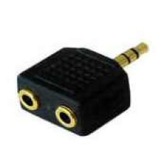 ASL 3.5MM STEREO JACK TO 2 X SOCKETS GOLD 3T2R