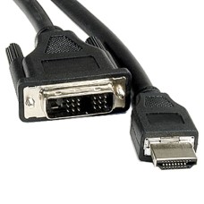 BLACK 3M HDMI 19P MALE TO DVI-D 19P MALE HDDV-003