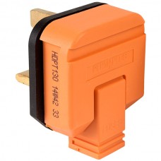 ORANGE PERMAPLUG HEAVY DUTY UK MAINS PLUG WITH 13A FUSE, ORANGE HDPT13ORG [P/N HDPT13ORG]