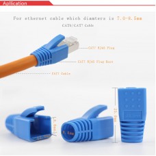 DATAPRO CAT6A OR CAT7 RUBBER STRAIN RELIEF BOOT RJ45 MOULDED BOOT 8.5MM DIAMETRE BLUE COLOUR SINGLE [P/N 04DTP0346]