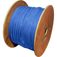 DATAPRO 500M WOOD DRUM CAT6 STRANDED S/FTP PVC CABLE 500M BLUE FULL COPPER 4 PAIR GIGABIT 250MHz [04DTP2125]