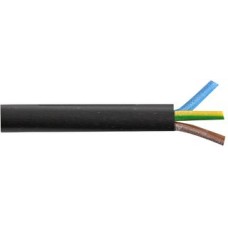 500M WOOD REEL MAINS CABLE 2183Y 0.50MM BLACK [04DTP7191]