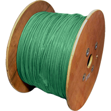 DATAPRO 500M WOOD DRUM CAT6 STRANDED S/FTP PVC CABLE 500M GREEN FULL COPPER 4 PAIR GIGABIT 250MHz [04DTP7878]