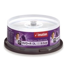 IMATION DVD+R DL 8X 5PK JEWEL CASE 8.5GB FR 22902