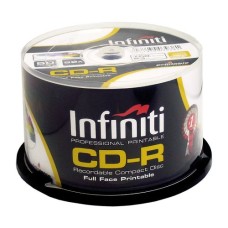 INFINITI CD-R 80MIN 50 PK 700MB CAKEBOX RSCD80CB50P