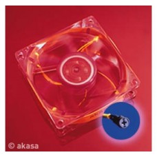 AKASA CRYSTAL RED LED 8CM FAN RET AK-170CR-4RDBSC