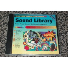 SOUND LIBRARY - OVER 1800 ROYALTY FREE SOUNDS PLUS FREE SOUND EDITING SOFTWARE CDROM [P/N 29SNDLIB]